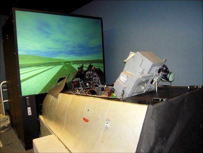 F-16 flight simulator at NAS Fallon 2010