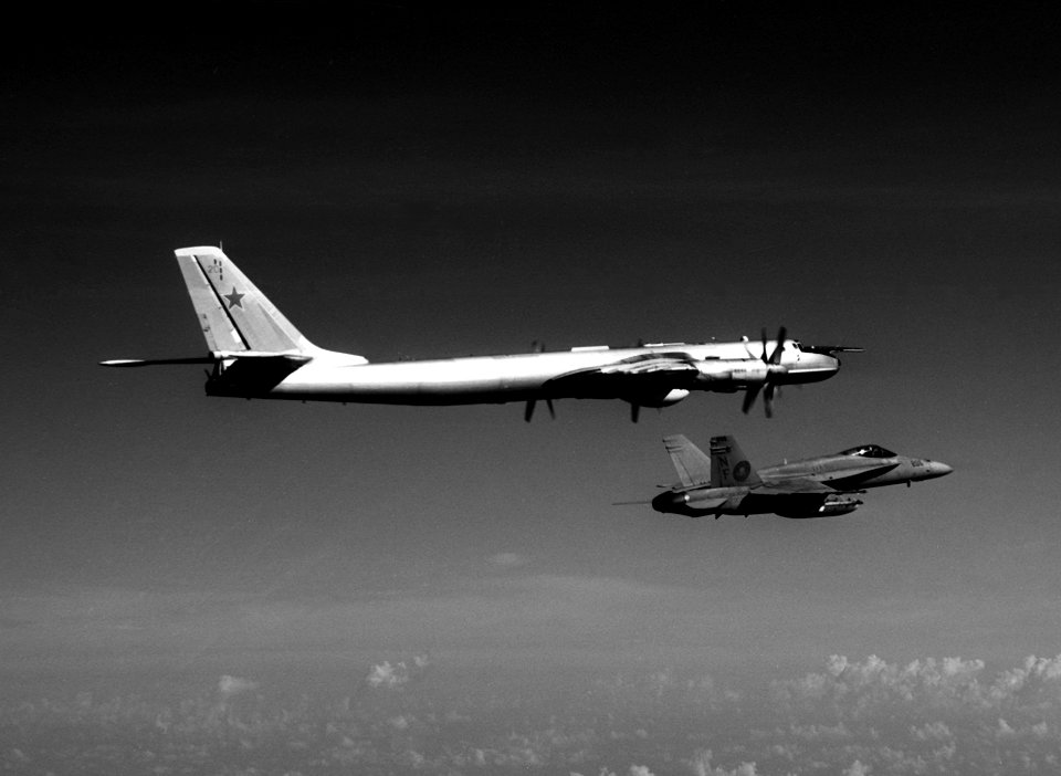 F-18A VF-151 with Tu-95 1987