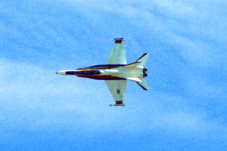 F-18B prototype over NAS Patuxent River 1981