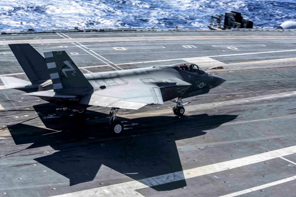 F-35C Lightening II aboard USS Dwight D. Eisenhower (21928153692)