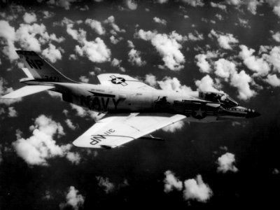 F-3B Demon of VF-213 in flight 1963 photo