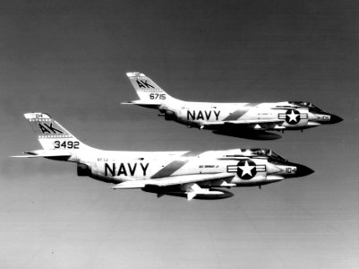 F-3B Demons from VF-13 in flight 1963