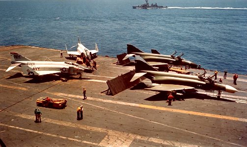 F-4 Phantoms on USS Kitty Hawk (CVA-63) in 1966