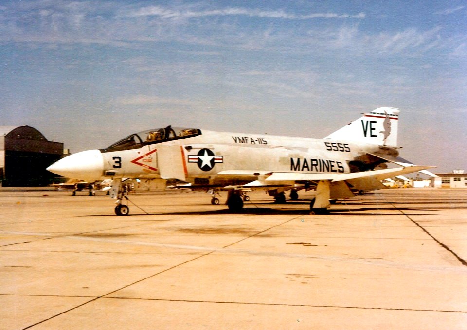F-4J Phantom II of VMFA-115 in the 1970s