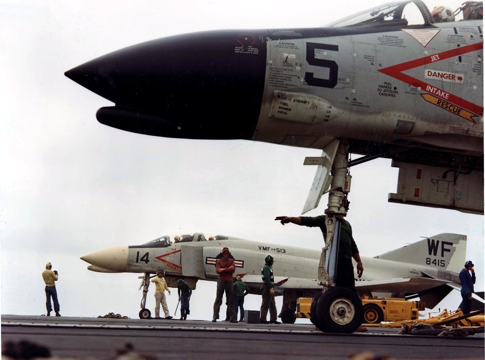 F-4B of VMF(AW)-513 on USS Constellation (CVA-64) in 1963