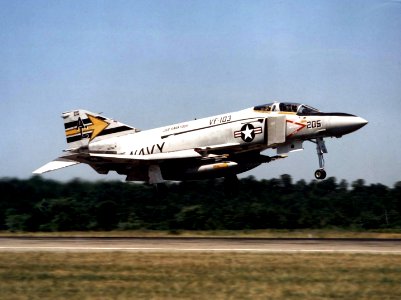 F-4J Phantom of VF-103 taking off from NAS Oceana 1978