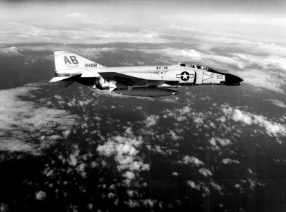 F-4B Phantom II from VF-14 in flight c1965