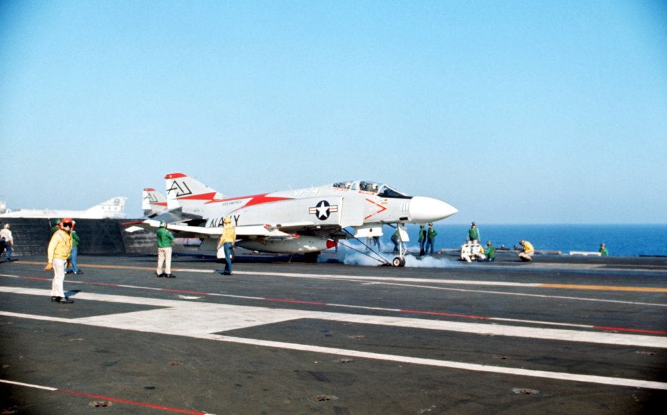 F-4Js VF-74 on cat USS America 1972-73