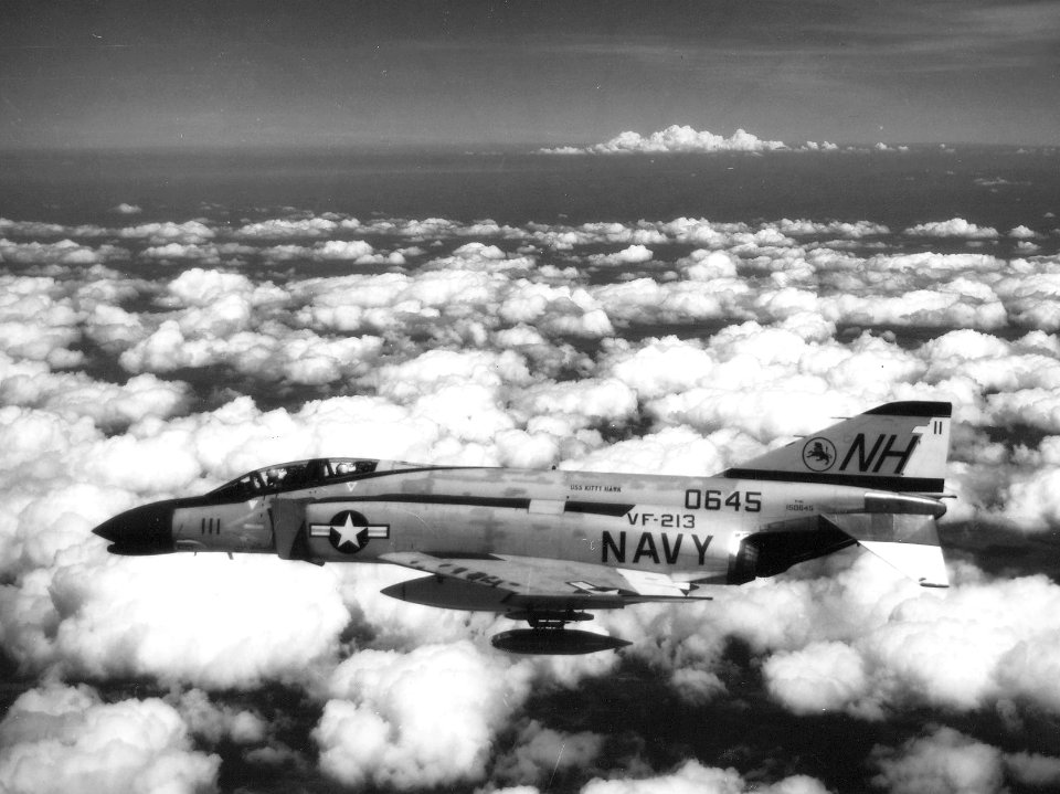 F-4G Phantom of VF-213 in flight in 1965