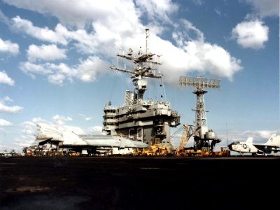 F-4S of VF-201 on USS Eisenhower (CVN-69) c1984