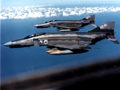 F-4F ICE Phantoms of JG 72 and WTD 61 in flight