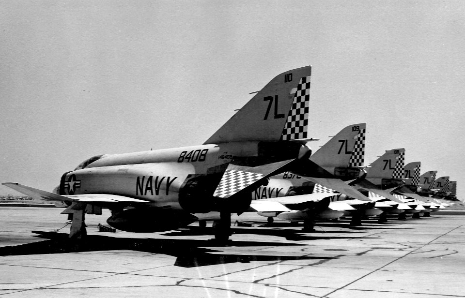 F-4B Phantoms of VF-22L1 at Los Alamitos 1970