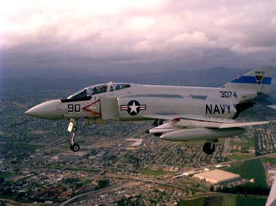 F-4J in flight over PMTC Point Mugu 1982