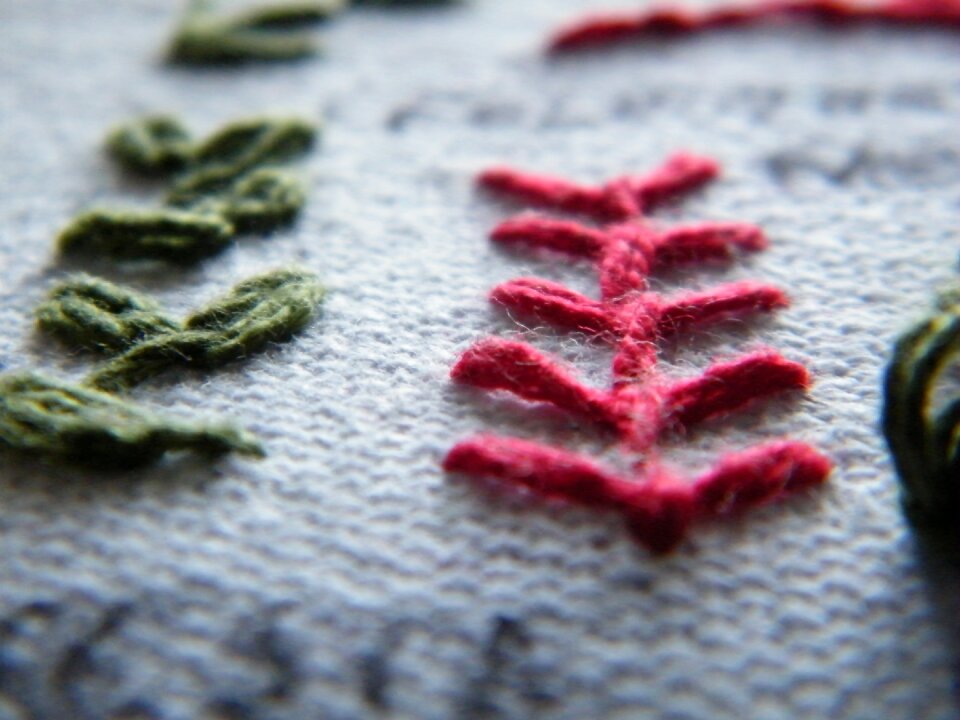 Background blurred embroidered free