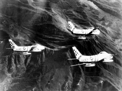 F-86Fs 51FIW over Korea 1953