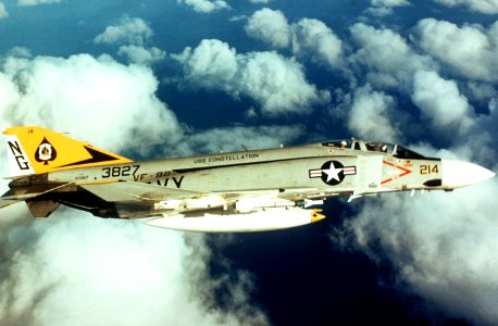 F-4J Phantom II of VF-92 in flight in 1973