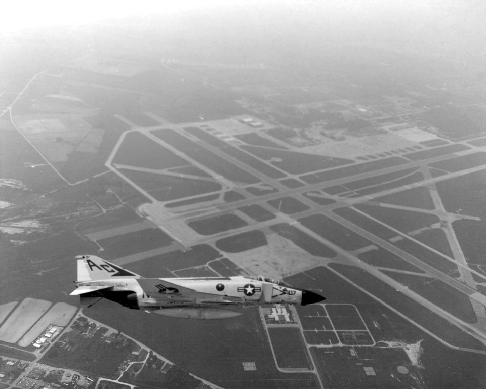 F-4J VF-31 over NAS Oceana 1975