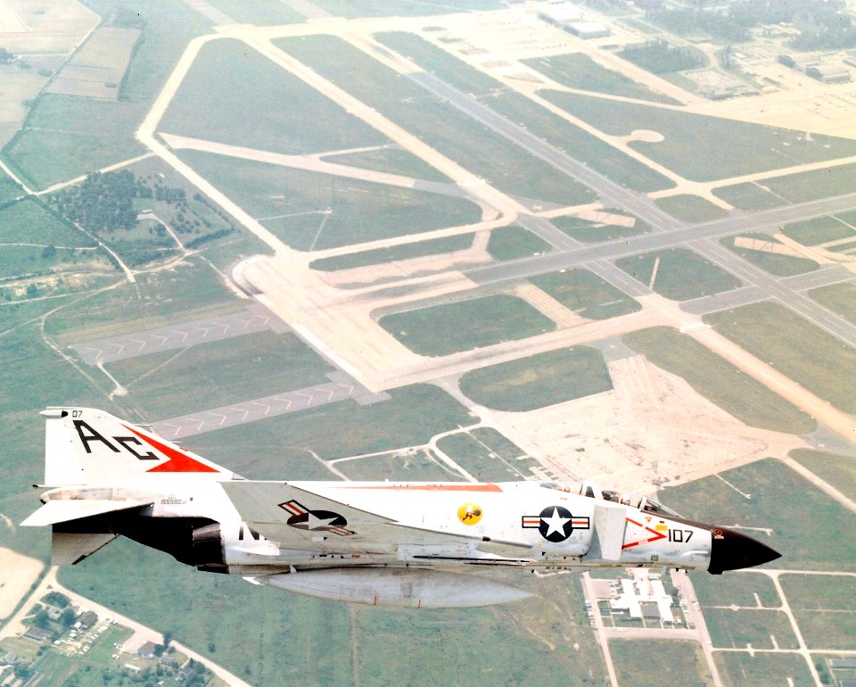 F-4J Phantom of VF-31 over NAS OCeana