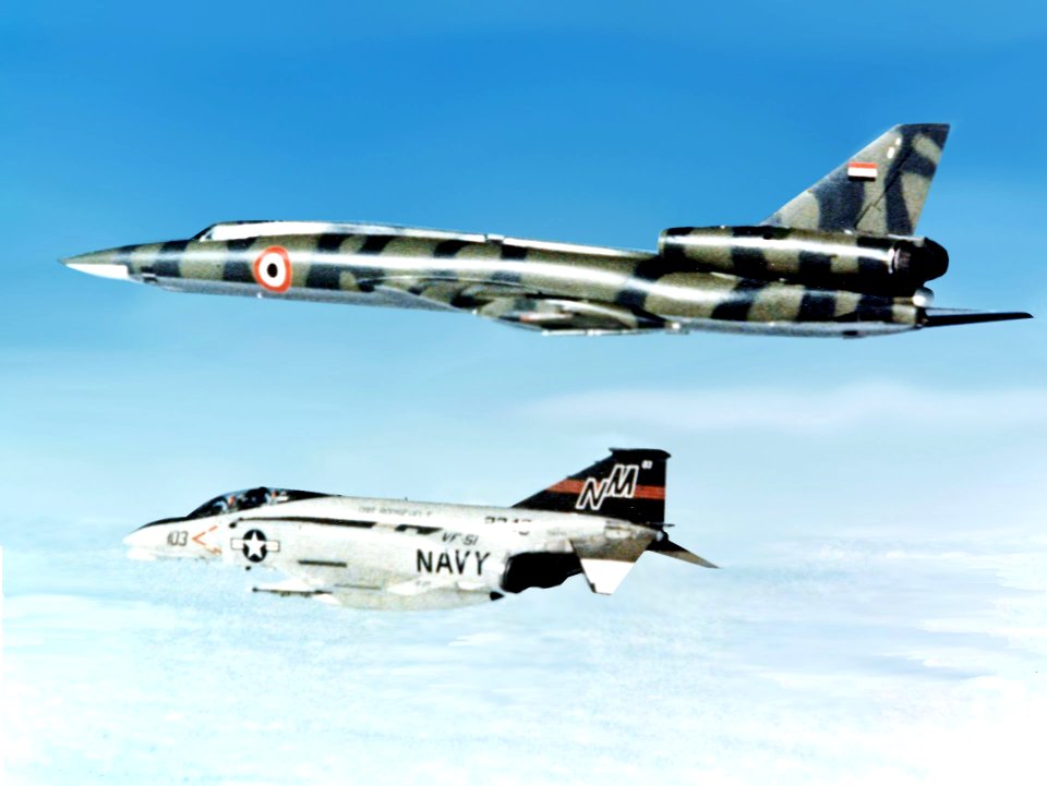 F-4N of VF-51 intercepts Libyan Tu-22 1977