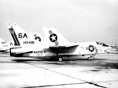 F-8L Crusader of VMF-321 at Andrews AFB in 1970