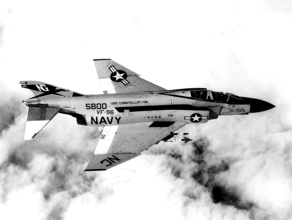 F-4J VF-96 Showtime 100 in flight