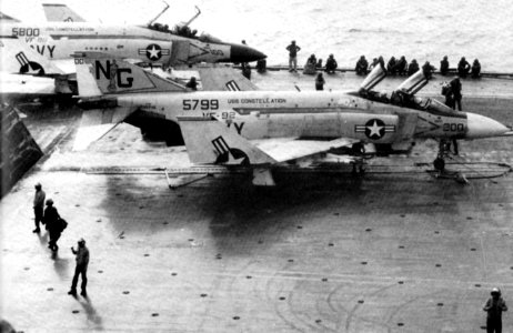F-4Js on USS Constellation (CVA-64) 1972