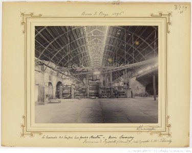 F. 26. Le lamonoir des loupes des fours Martin, usine Séverskoy, domaine de Sysserte (Oural)