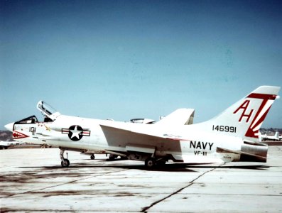 F-8C Crusader of VF-111 at NAS North Island 1968
