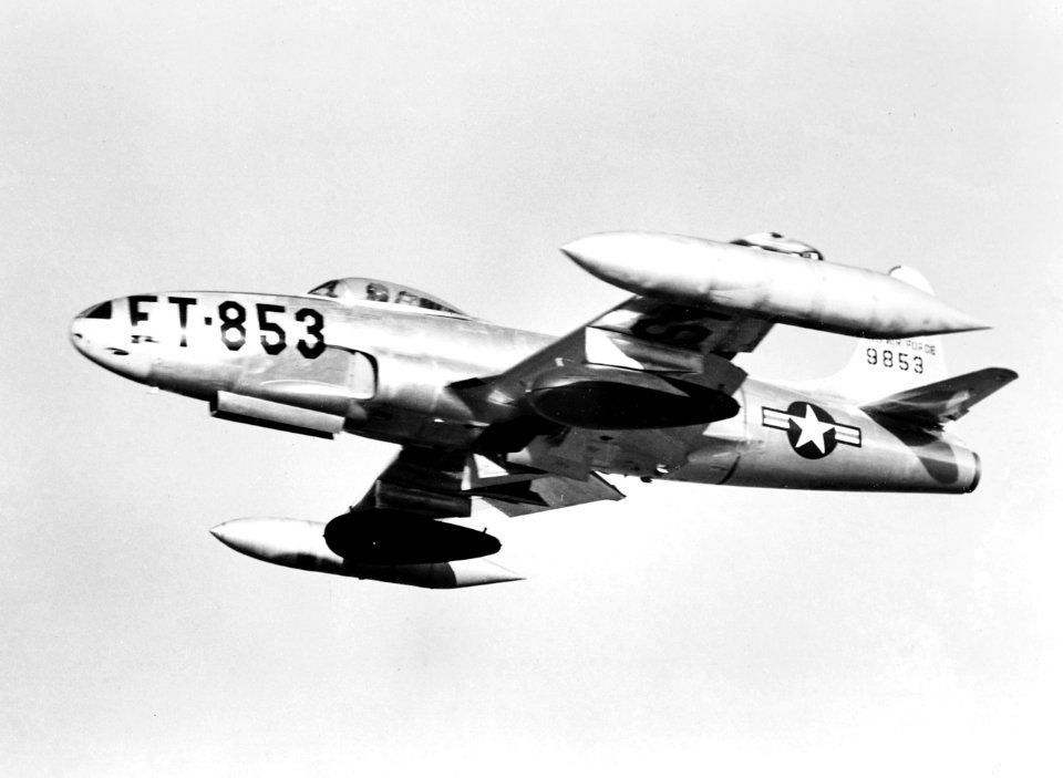 F-80C take off Korea Feb 1951