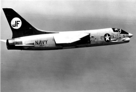 F-8L Crusader of VC-4 in flight in 1968