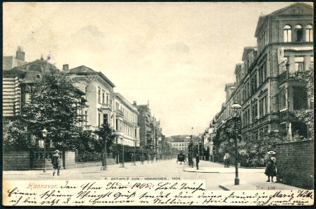 F. Astholz jun. AK 0458 Hannover. Rumannstrasse, Bildseite