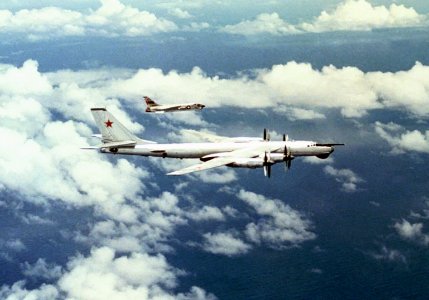 F-8J VF-194 intercepting Tu-95 1974