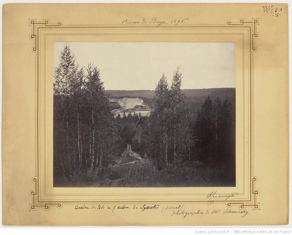 F. 32. Carrière de talc à 7 kilom. de Sysserte (Oural)