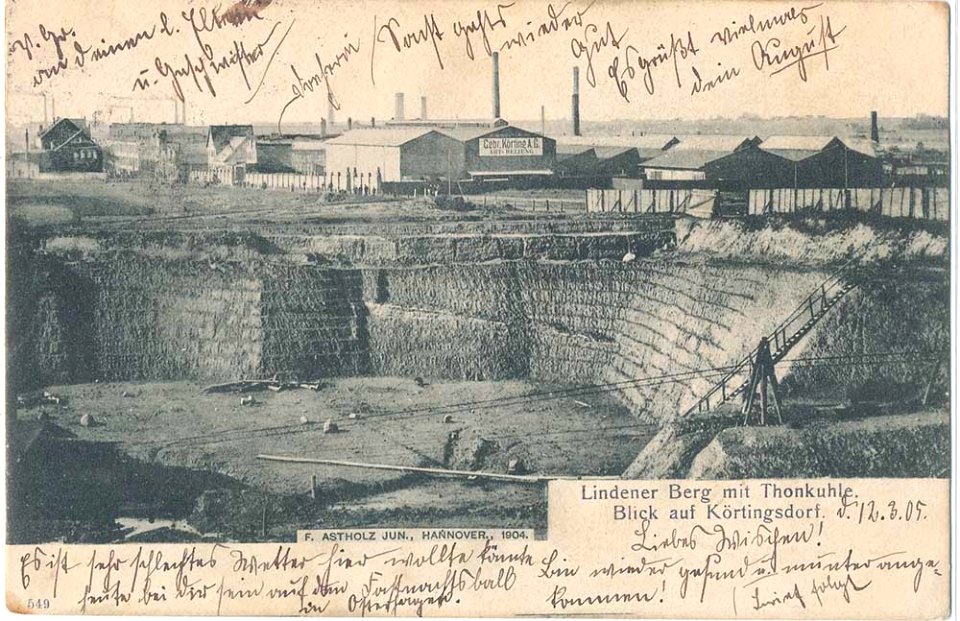 F. Astholz jun. AK 0549 Lindener Berg mit Thonkuhle. Blick auf Körtingsdorf