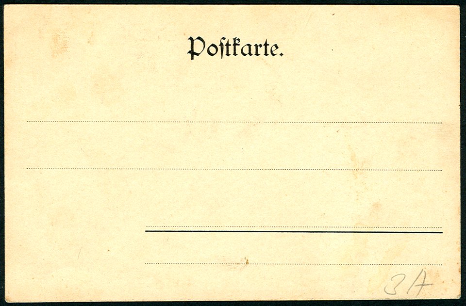 F. Astholz jun. AK 0229 Alt-Hannover. Auf dem Lärchenberge. Adressseite