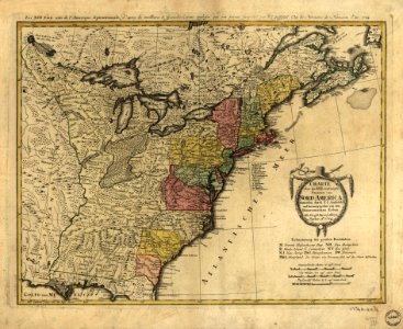F. L. Güssefeld, Map of North America, 1784