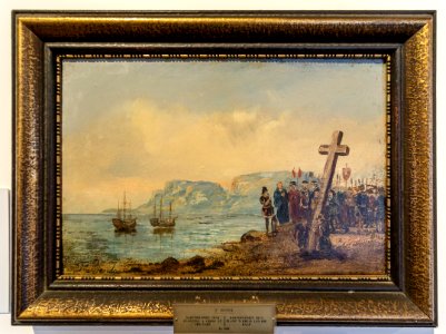 F. Benda-The planting of cross by Bartholomew Dias in 1488-0681