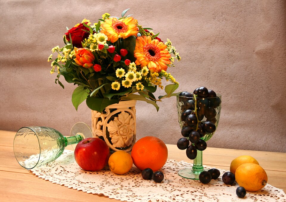 Food table still life