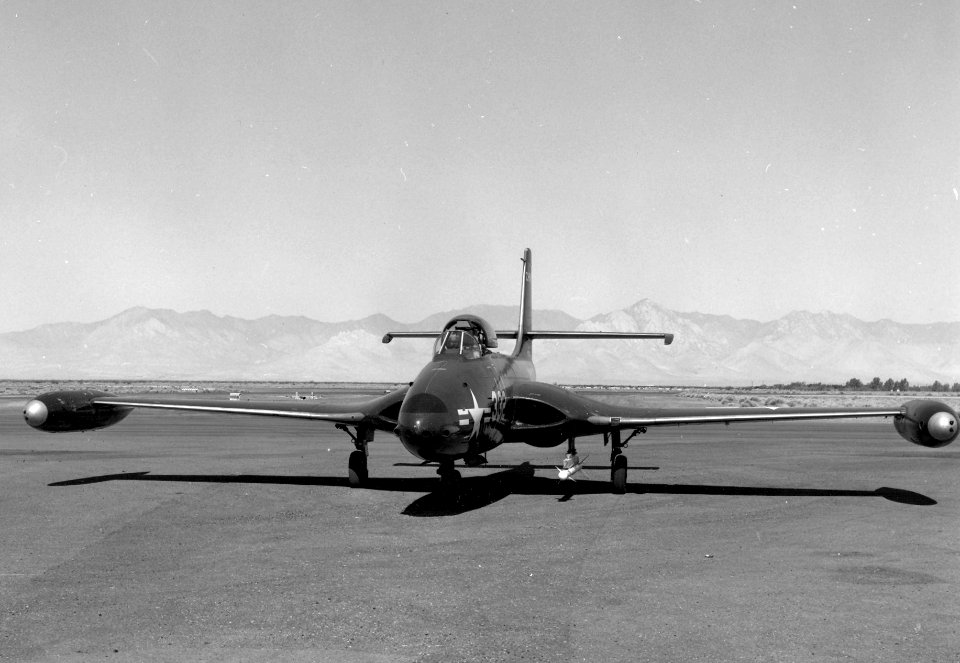 F2H Banshee with Sidewinder NOTS China Lake 1957