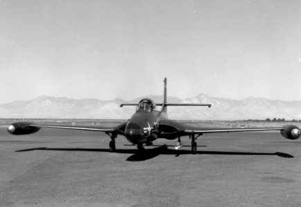 F2H Banshee with Sidewinder NOTS China Lake 1957