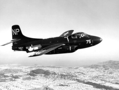 F3D-1 Skyknight of VC-3 in flight c1950