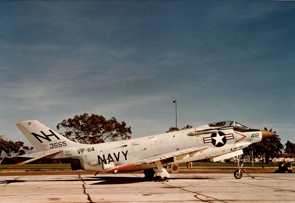F3H-2M Demon of VF-114 at NAS North Island 1960