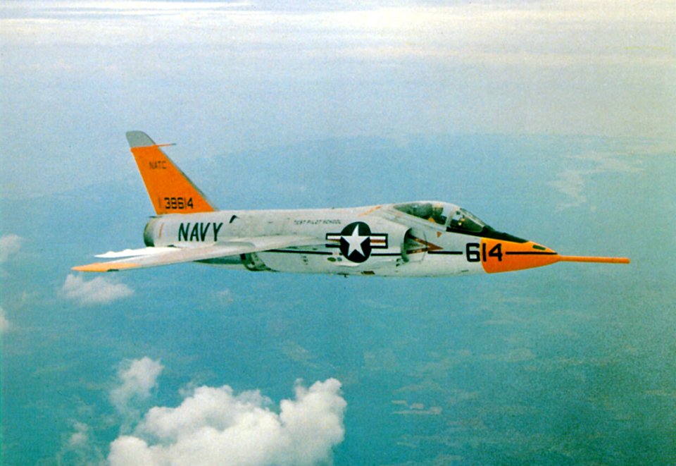 F11F Tiger NATC in flight