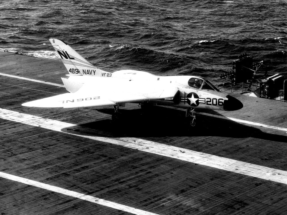 F4D-1 of VF-23 on USS Hancock (CVA-19) 1958