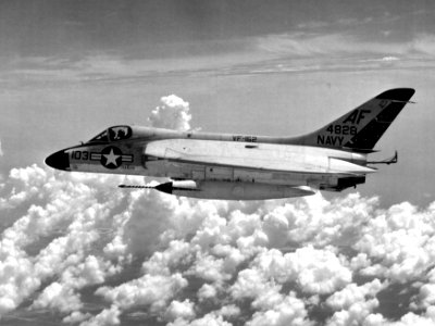 F4D-1 Skyray of VF-162 in flight c1961