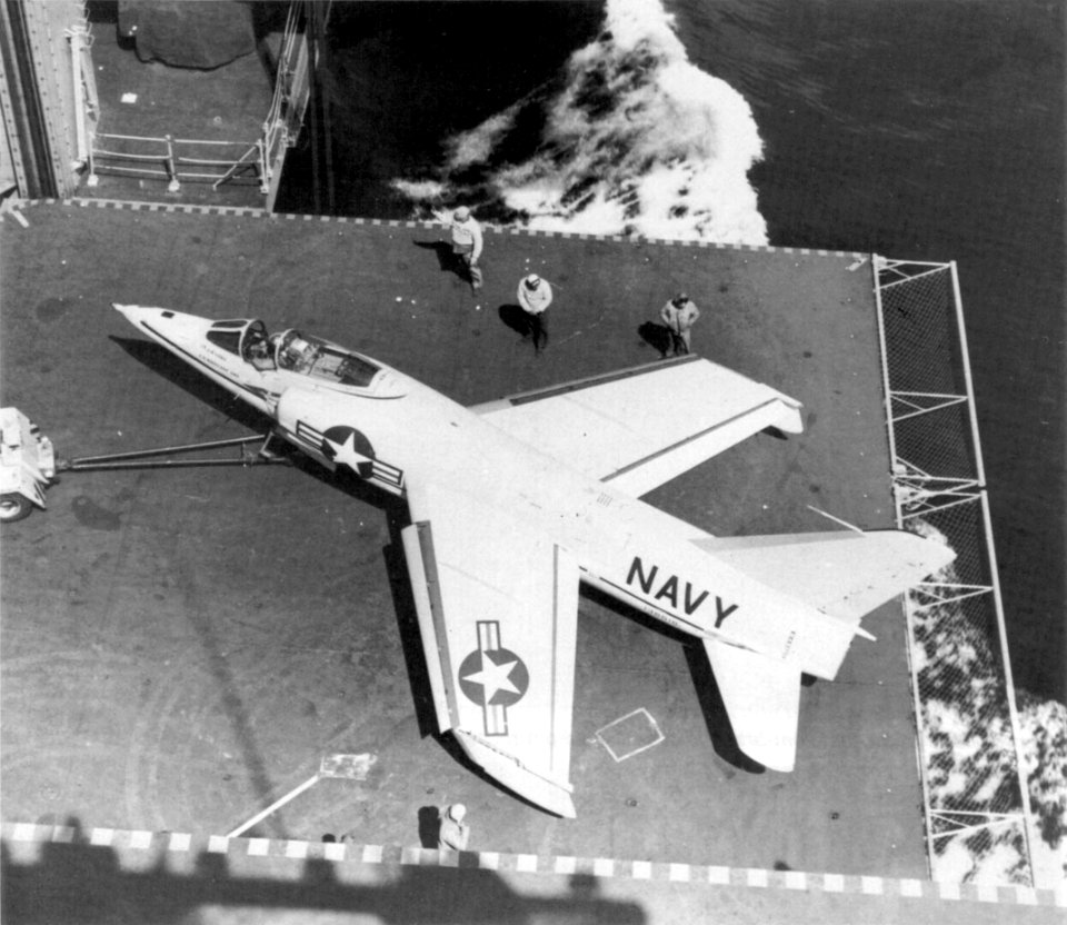 F11F elevator CVA-59 1956