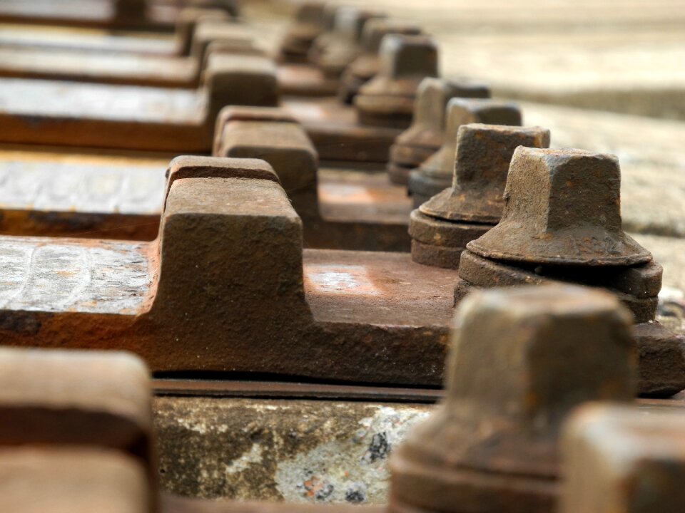 The screws steel iron