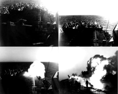 F2H crash on USS Essex (CV-9) 1951