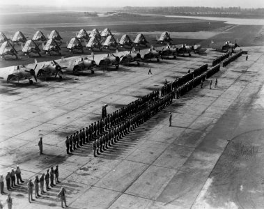 F4U and TBM aircraft at Otis Field in August 1944