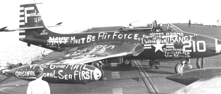 F2H-2 of VF-62 on USS Wasp (CV-18) 1952